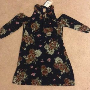 Lily rose keyhole off shoulder dress.